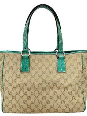 Gucci  GG Canvas Tote Bag Beige 113017